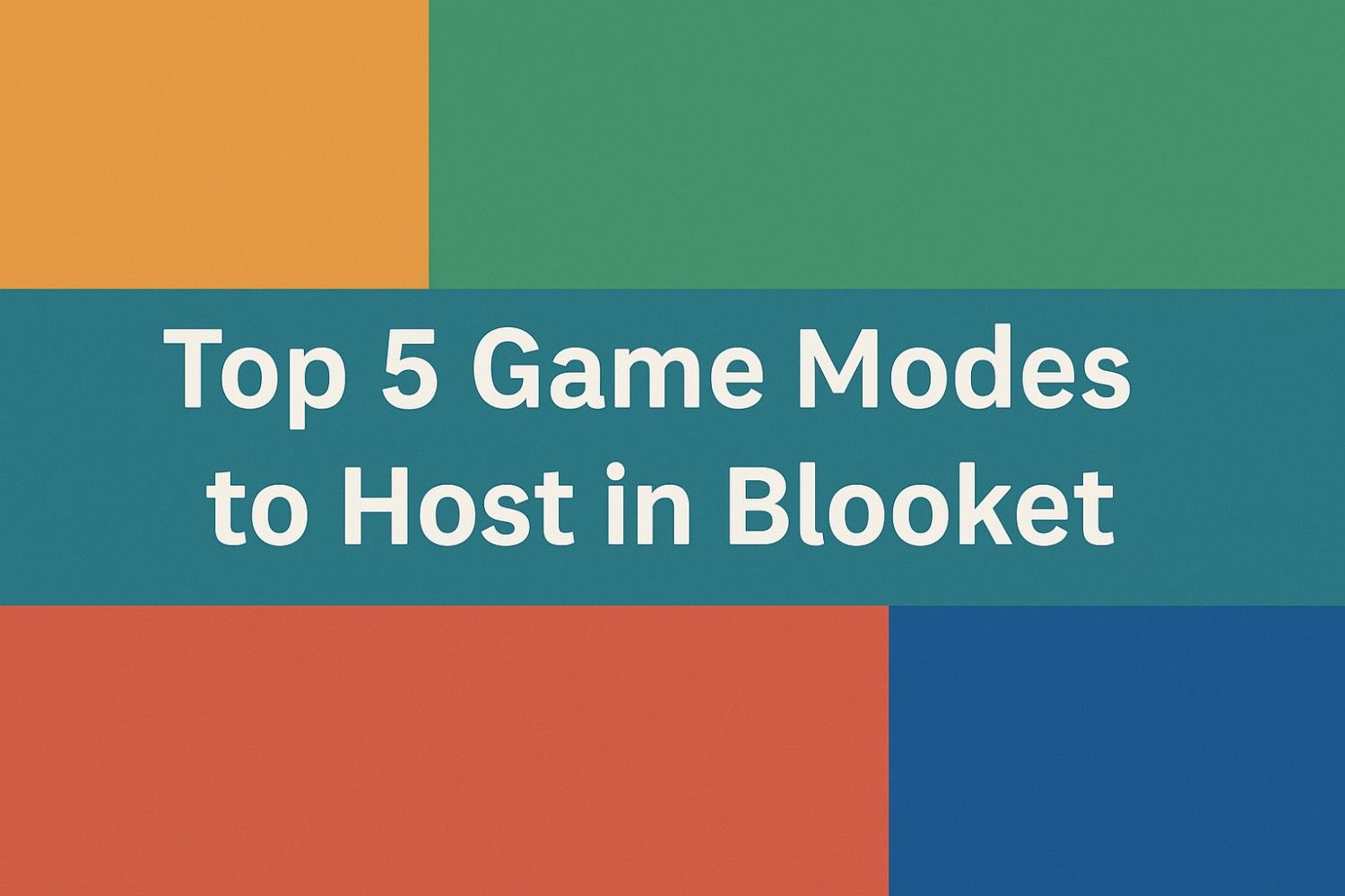 Top 5 Game Modes to Host in Blooket
