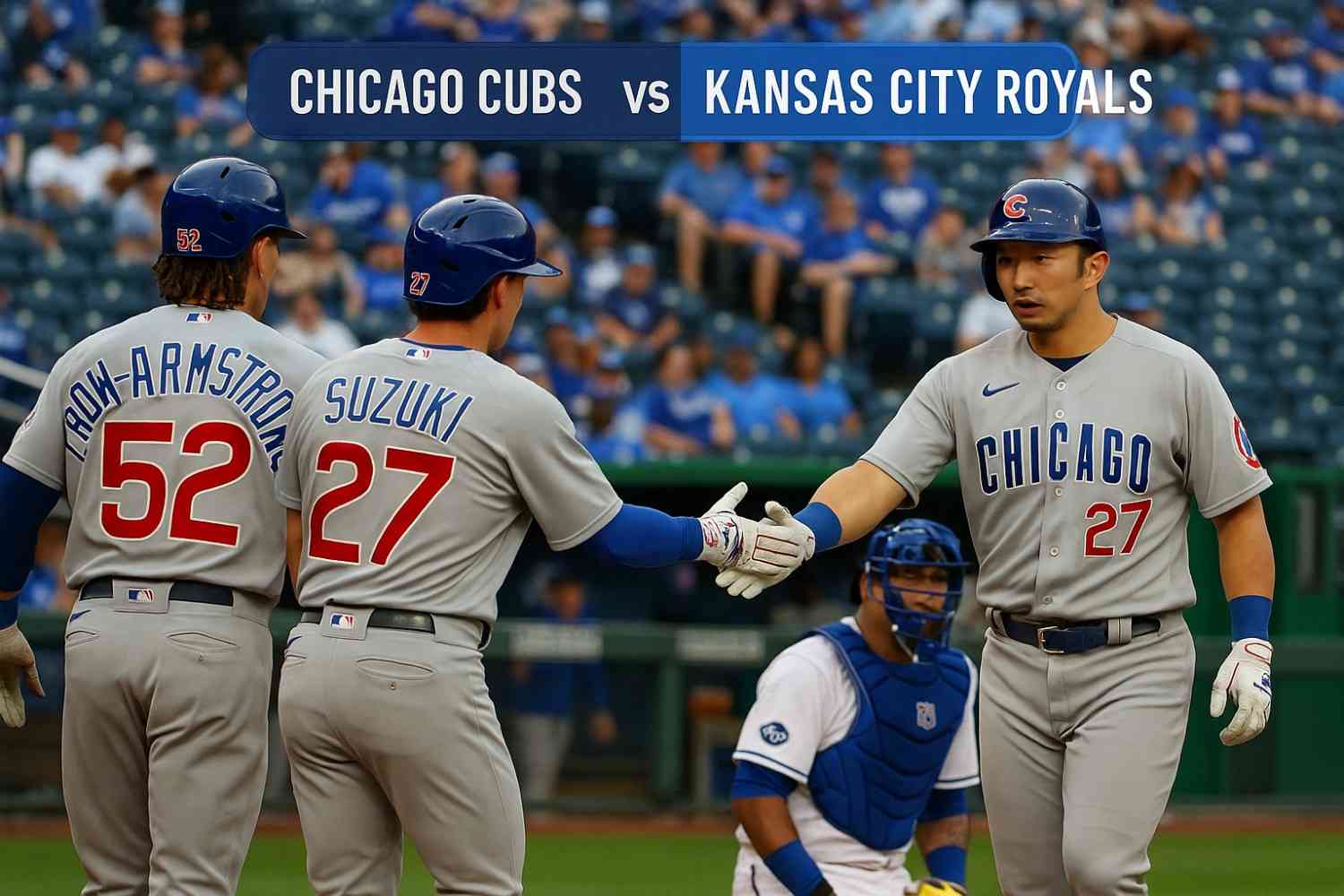 chicago cubs vs kansas city royals match player stats