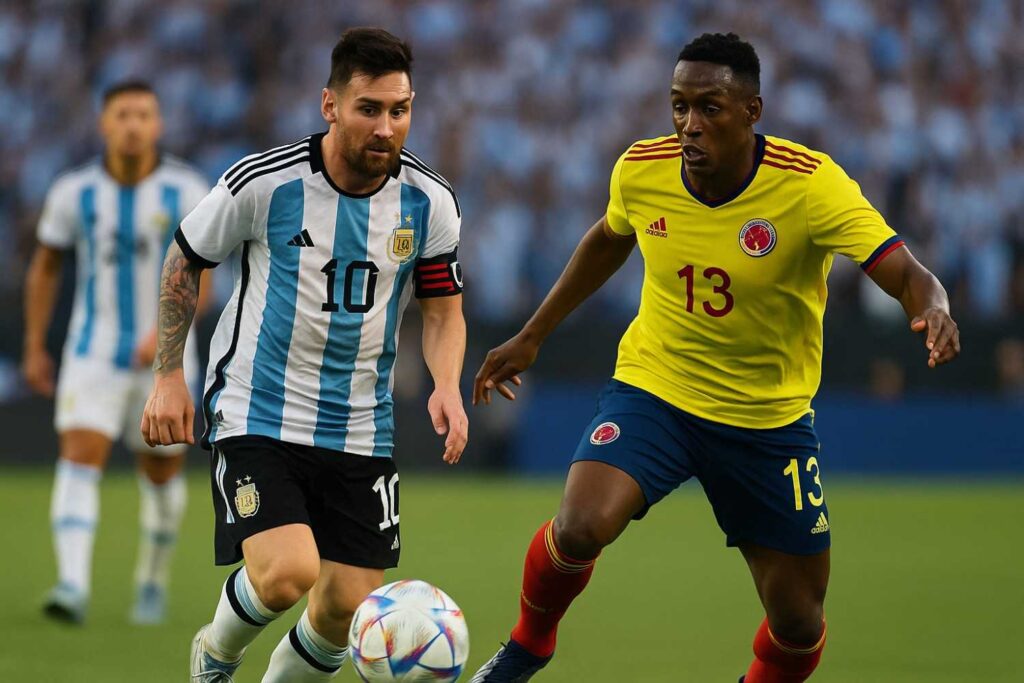 argentina national football team vs colombia national football team stats