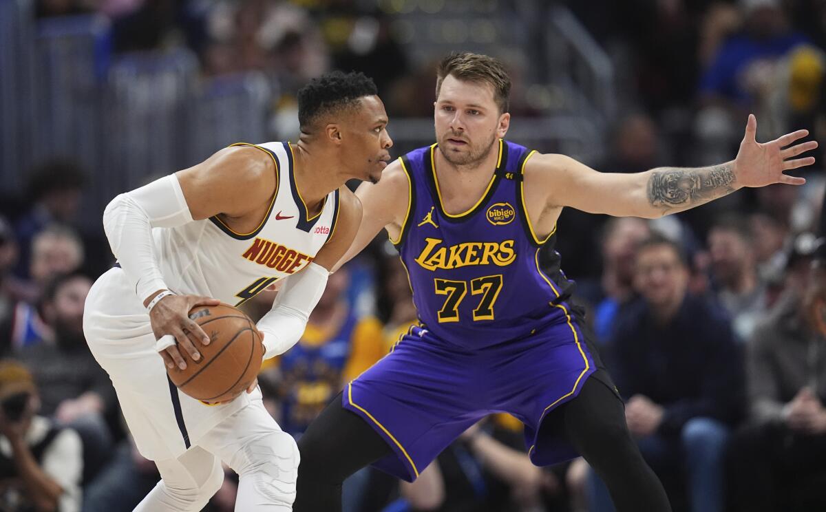 lakers vs denver nuggets timeline