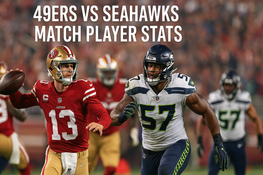 49ers vs seahawks match player stats