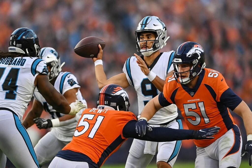 carolina panthers vs denver broncos match player stats