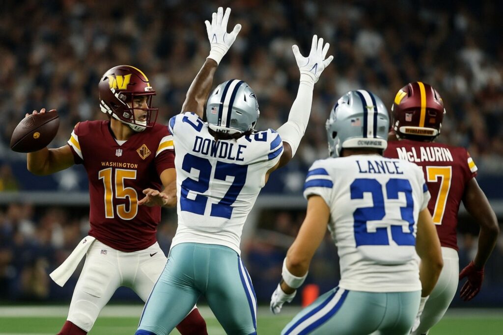 washington commanders vs dallas cowboys match player stats