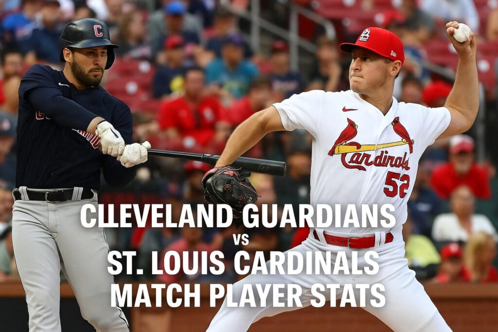 cleveland guardians vs st. louis cardinals match player stats