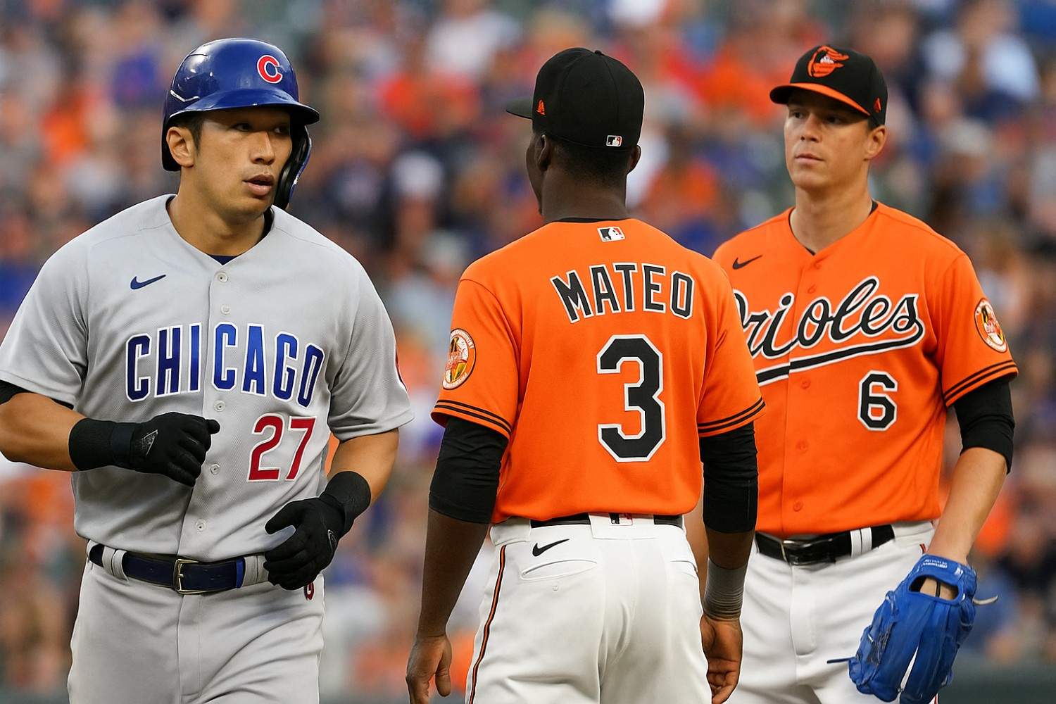 chicago cubs vs baltimore orioles match player stats