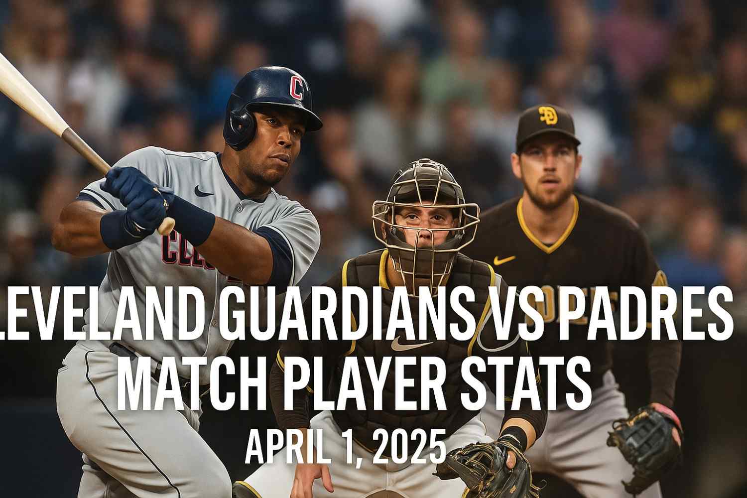 cleveland guardians vs padres match player stats