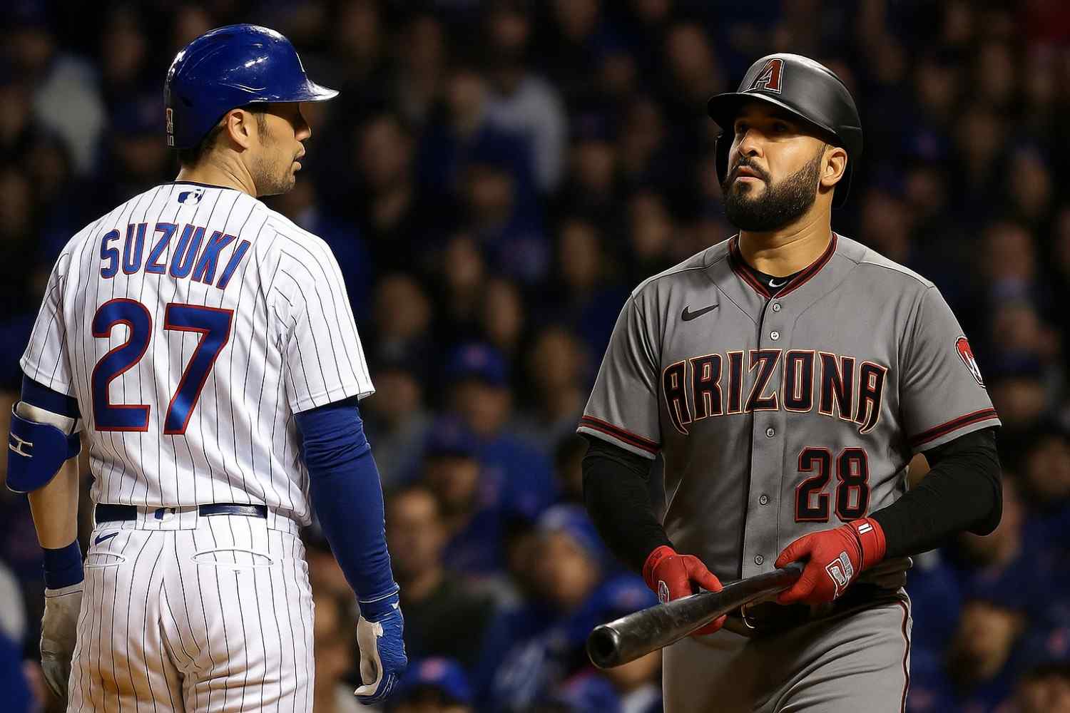 chicago cubs vs arizona diamondbacks match player stats