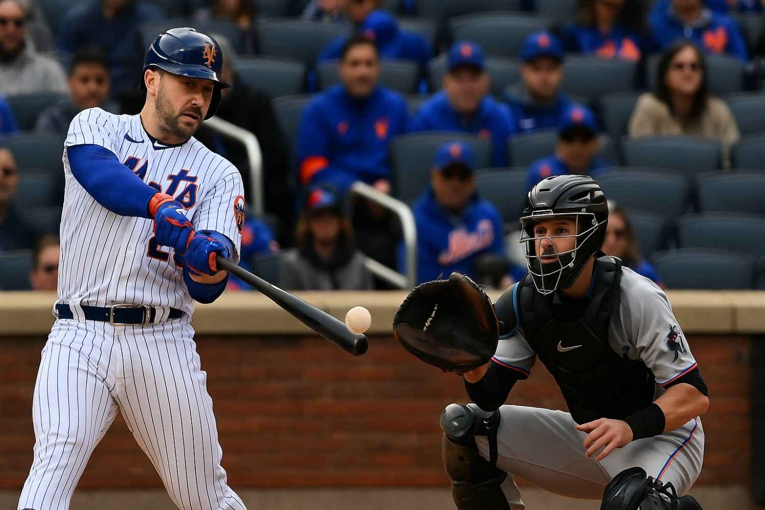 mets vs miami marlins match player stats