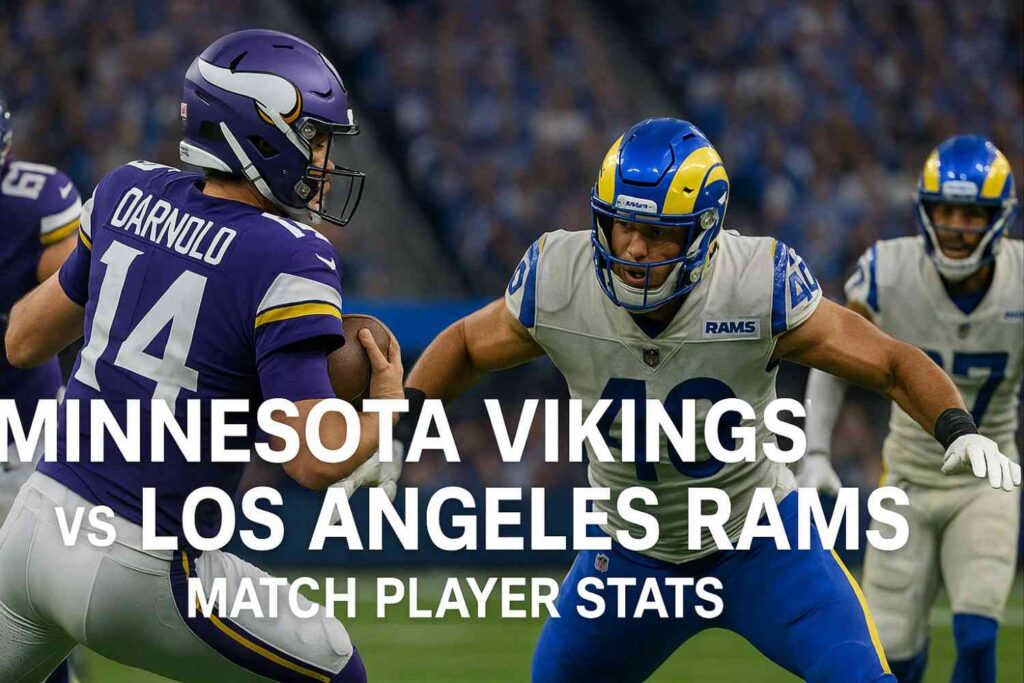 minnesota vikings vs los angeles rams match player stats