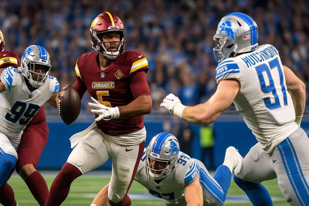 washington commanders vs detroit lions match player stats