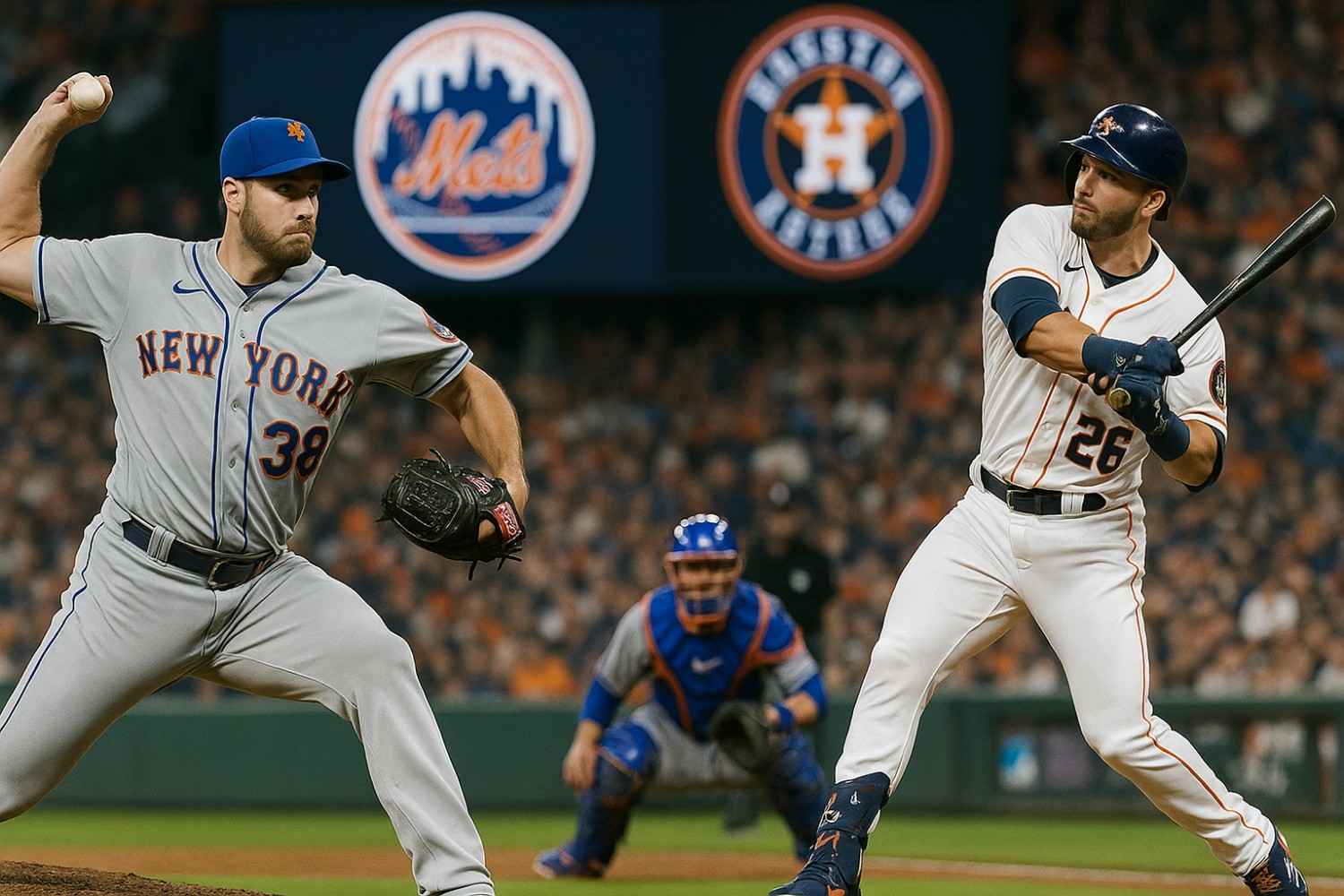 mets vs houston astros match player stats