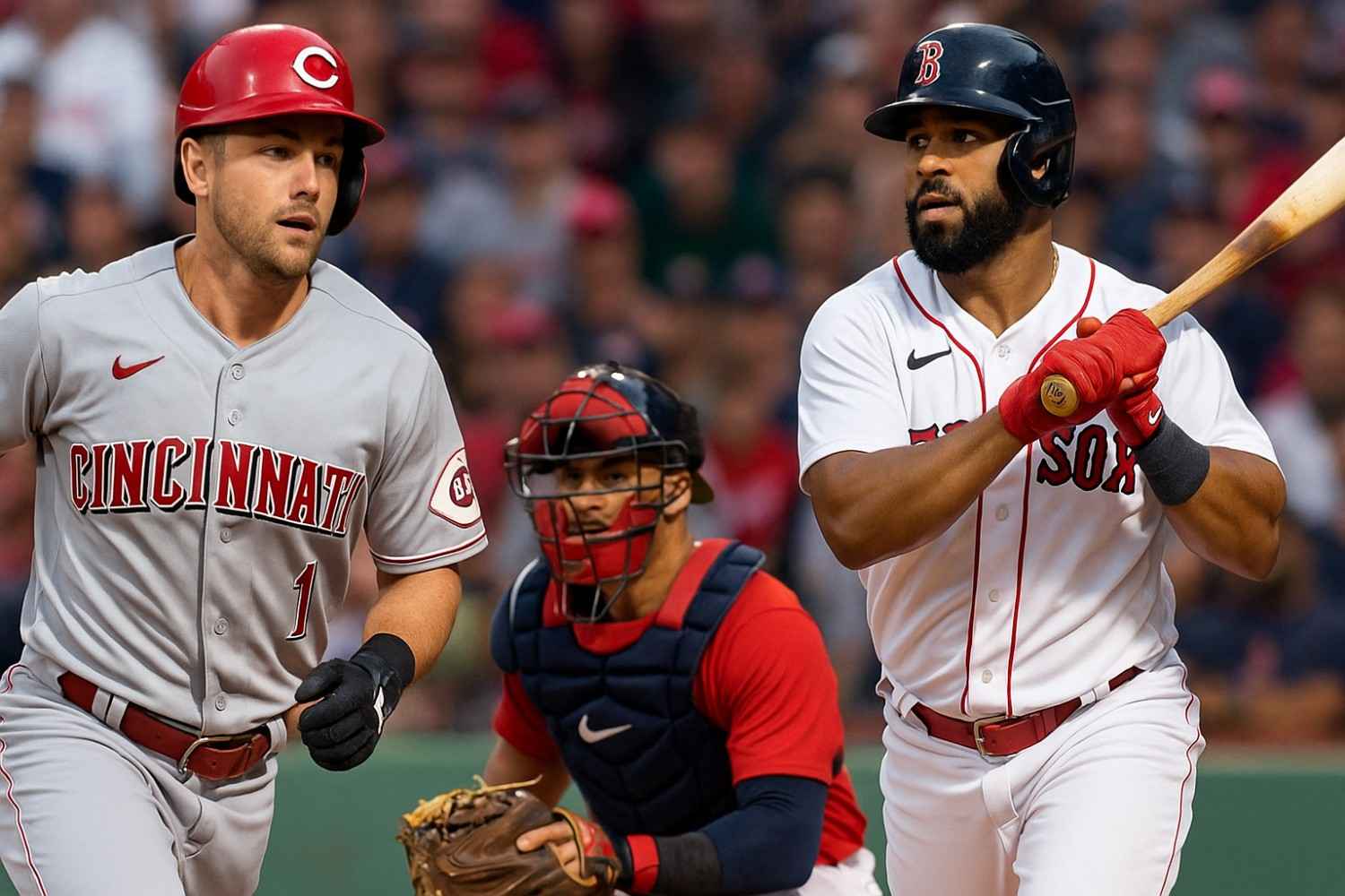 cincinnati reds vs red sox match player stats