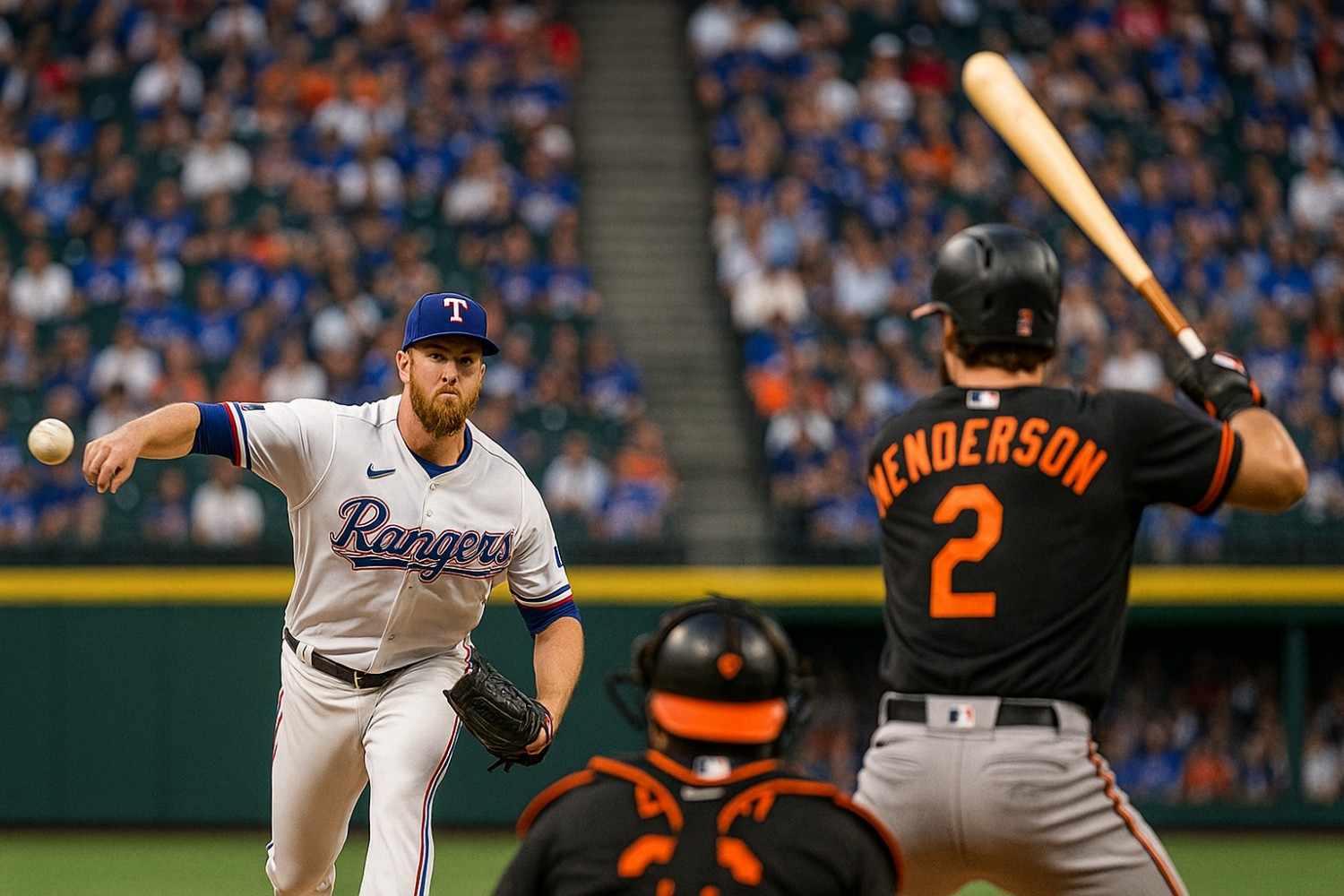 baltimore orioles vs texas rangers match player stats