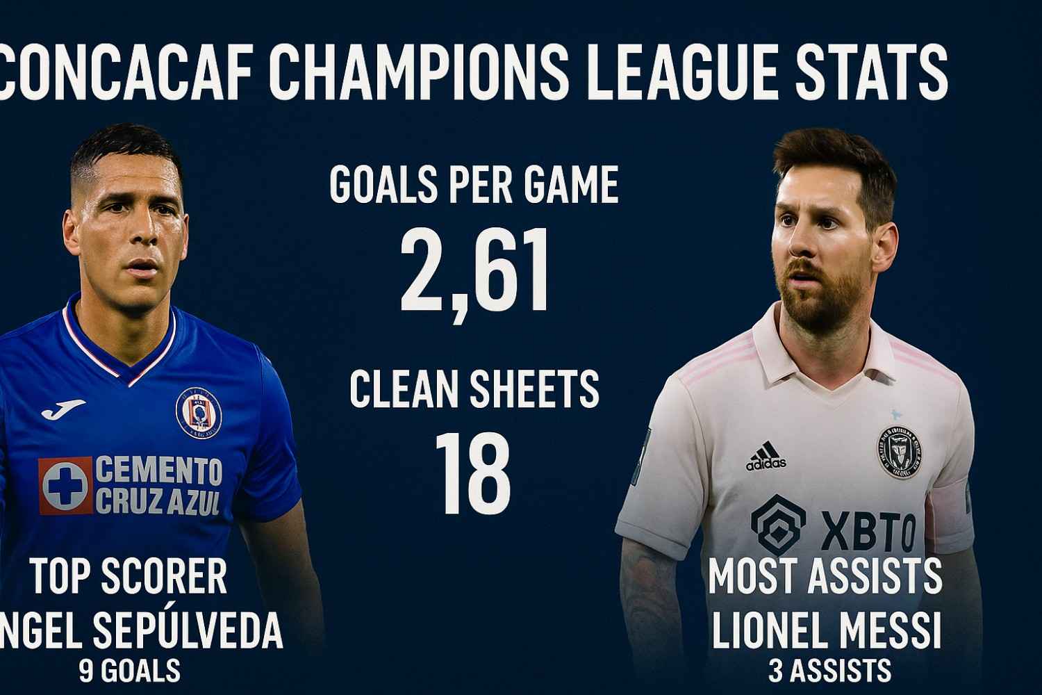 concacaf champions league stats