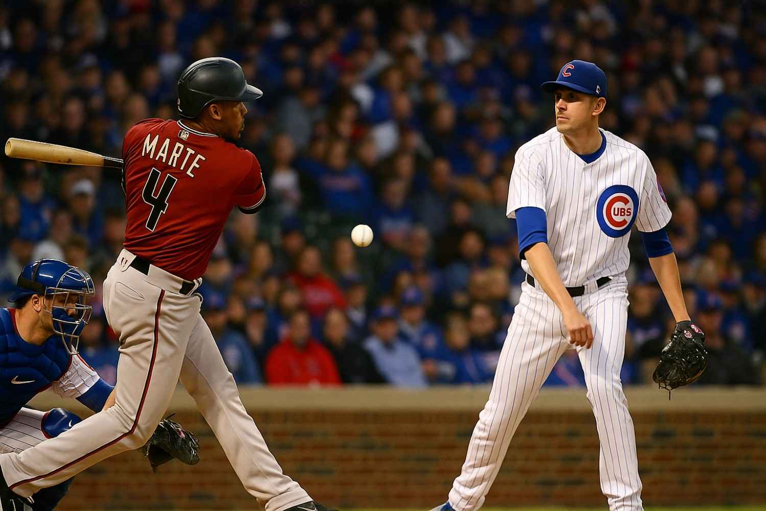 arizona diamondbacks vs chicago cubs match player stats