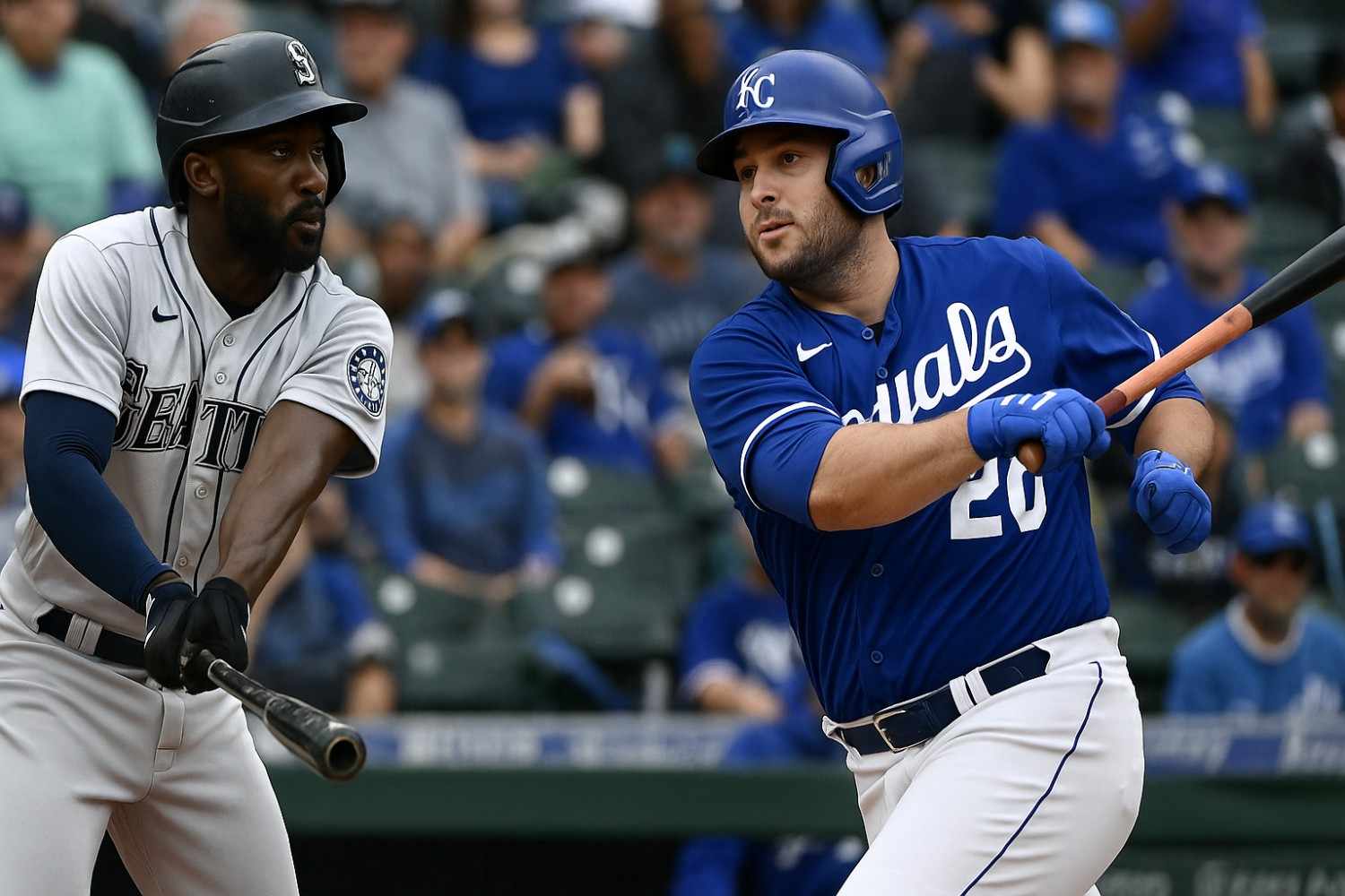 kansas city royals vs seattle mariners match player stats