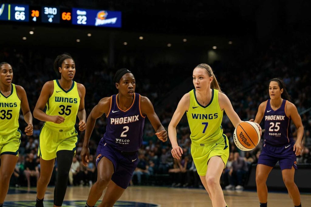 dallas wings vs phoenix mercury match player stats