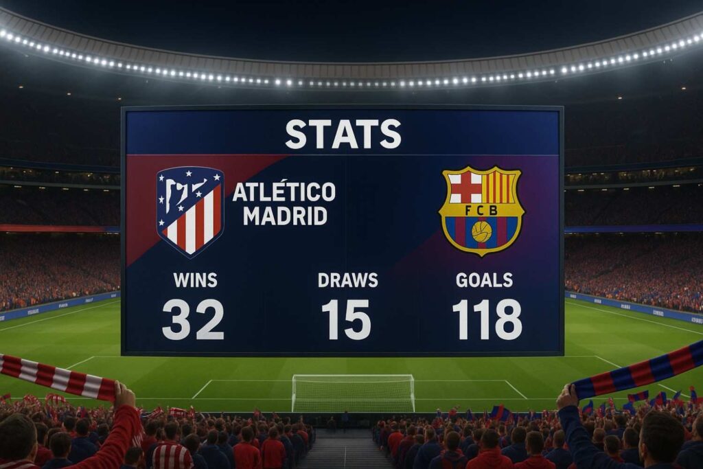 atlético madrid vs fc barcelona stats