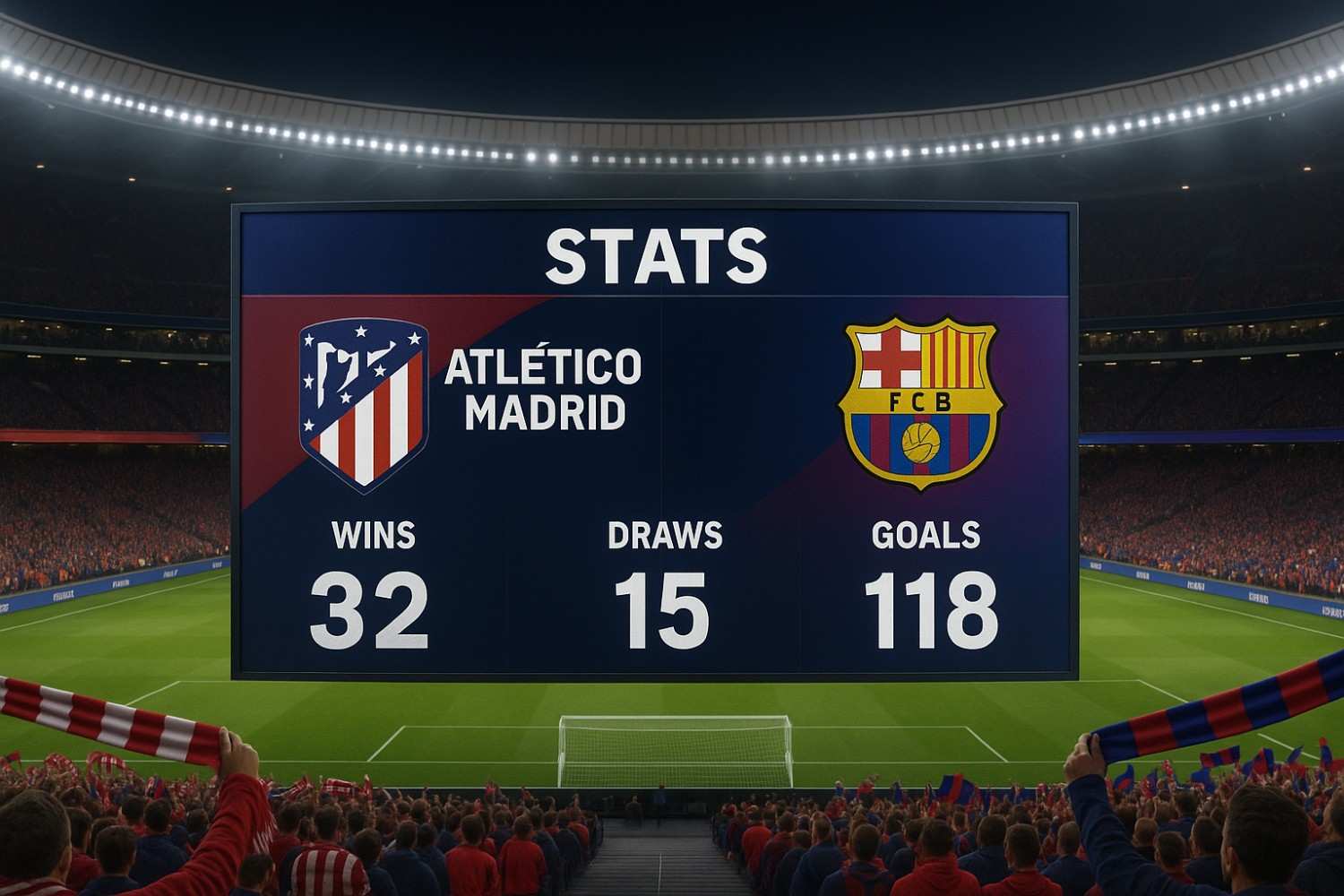 atlético madrid vs fc barcelona stats